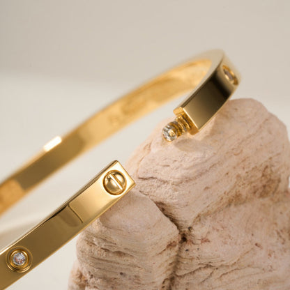 [Dawnora Jewelry]LOVE BRACELET 3.65MM 6 DIAMONDS
