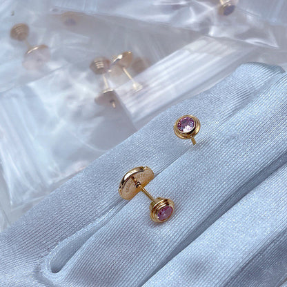 [Dawnora Jewelry]DAMOUR PING DIAMOND EARRINGS