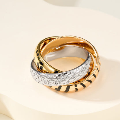 [Dawnora Jewelry]TRINITY  RING LEOPARD PRINT