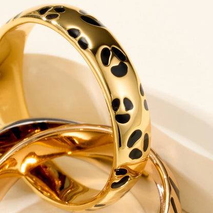 [Dawnora Jewelry]TRINITY  RING LEOPARD PRINT
