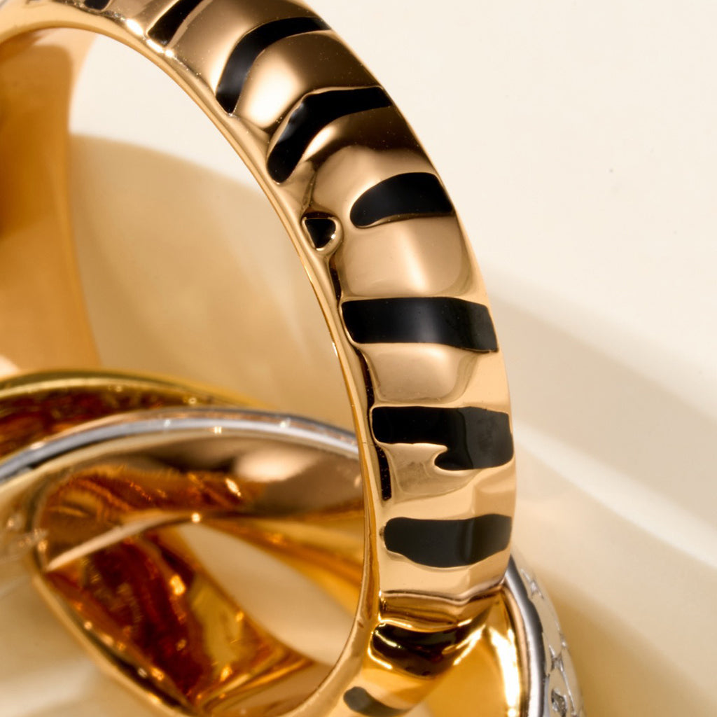 [Dawnora Jewelry]TRINITY  RING LEOPARD PRINT