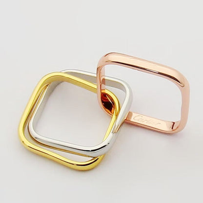[Dawnora Jewelry]TRINITY 3.5MM CUSHION RING COLLECTION