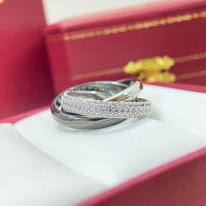 [Dawnora Jewelry]TRINITY 3.2MM RING BLACK CERAMIC