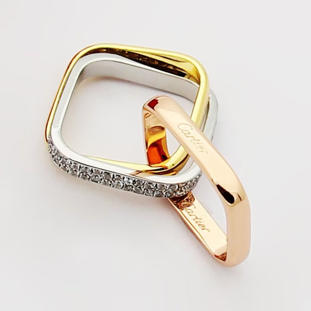 [Dawnora Jewelry]TRINITY 3.5MM CUSHION RING COLLECTION