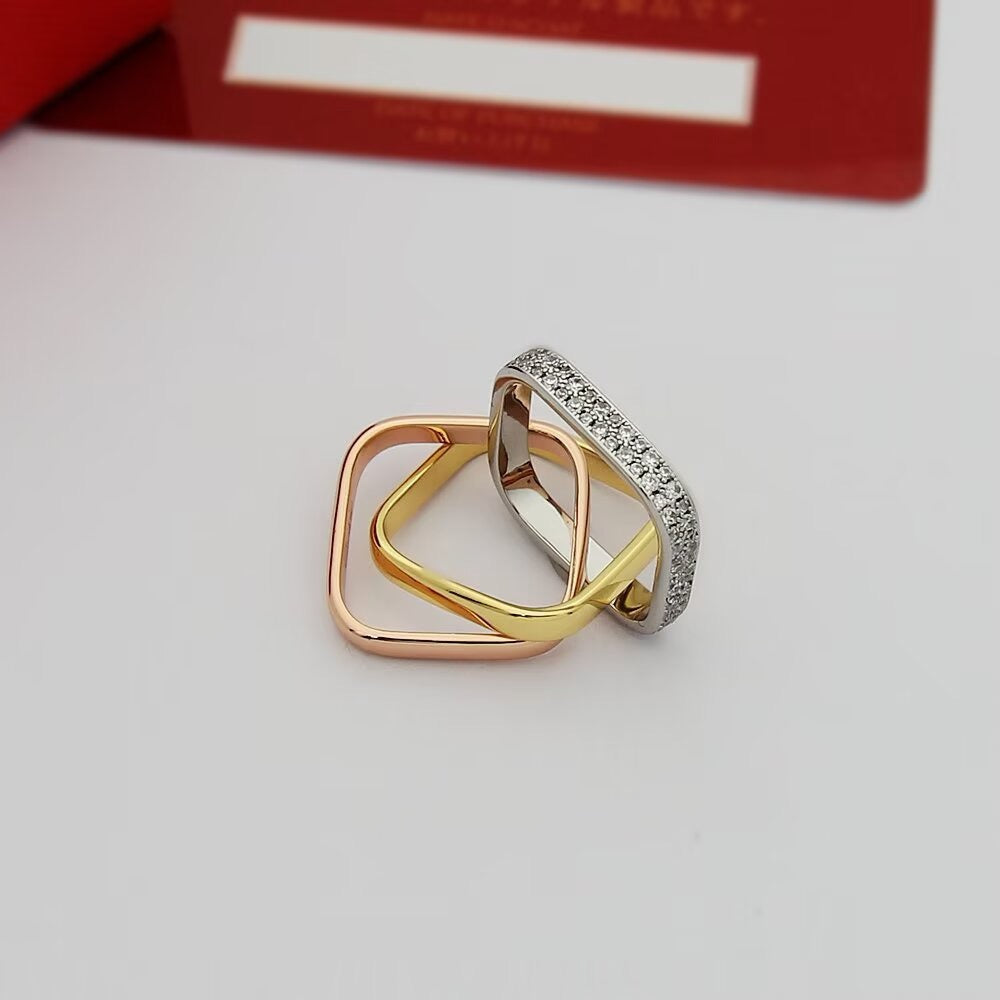[Dawnora Jewelry]TRINITY 3.5MM CUSHION RING COLLECTION