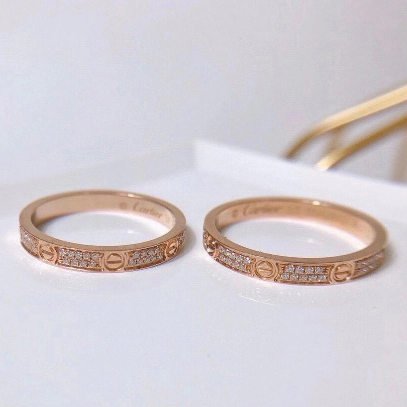 [Dawnora Jewelry]LOVE RING 2.65MM DIAMOND
