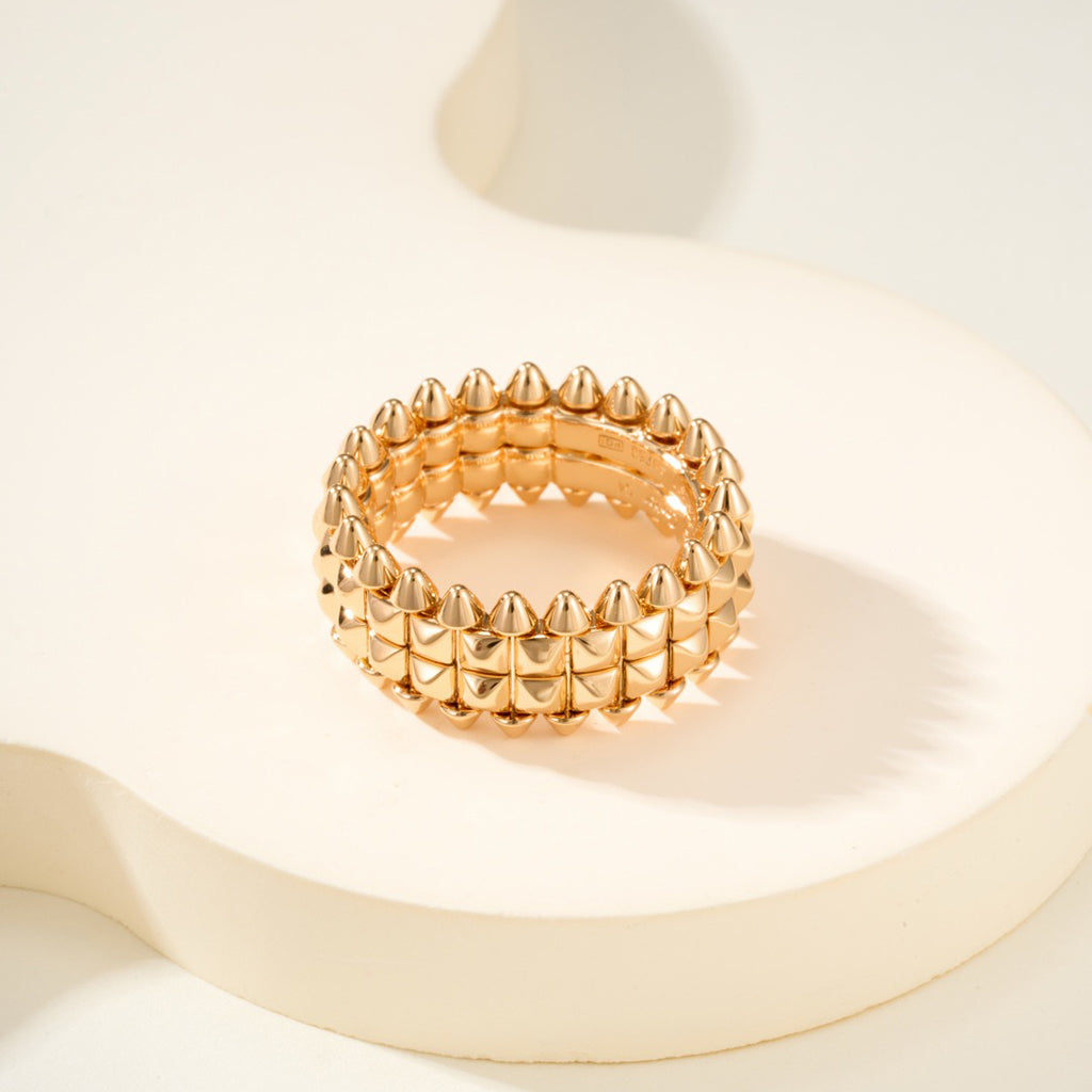 [Dawnora Jewelry]CLASH 9.2MM DOUBLE ROW RING