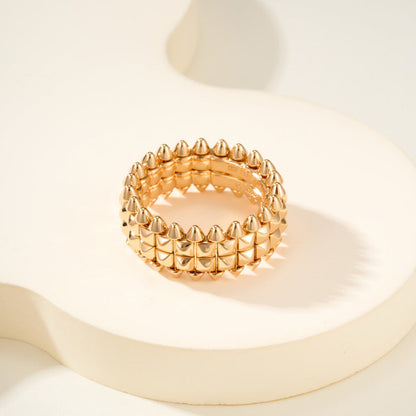 [Dawnora Jewelry]CLASH 9.2MM DOUBLE ROW RING
