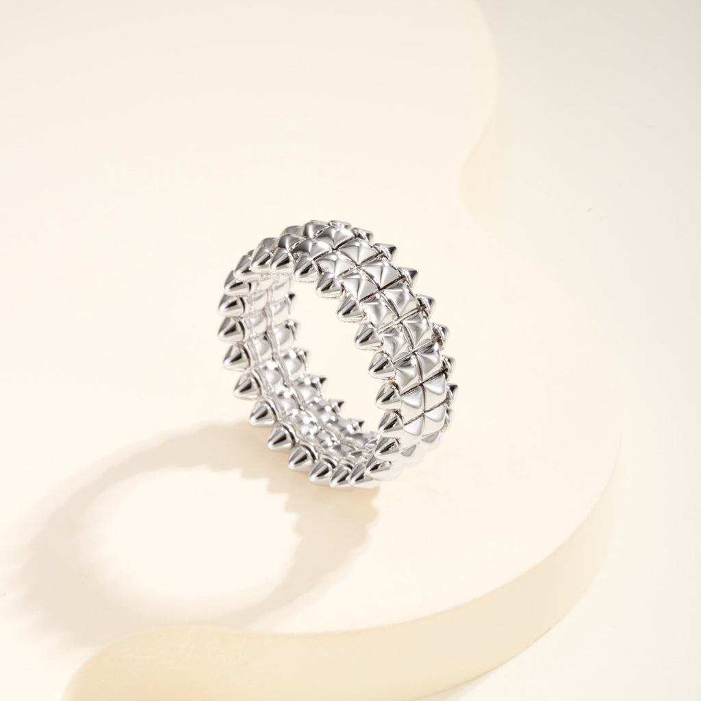 [Dawnora Jewelry]CLASH 9.2MM DOUBLE ROW RING