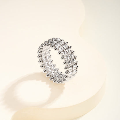 [Dawnora Jewelry]CLASH 9.2MM DOUBLE ROW RING