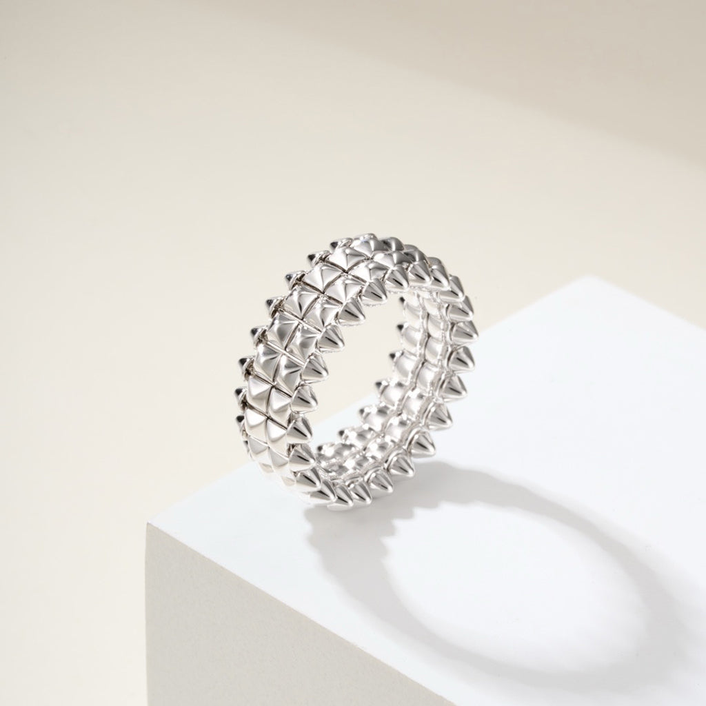 [Dawnora Jewelry]CLASH 9.2MM DOUBLE ROW RING