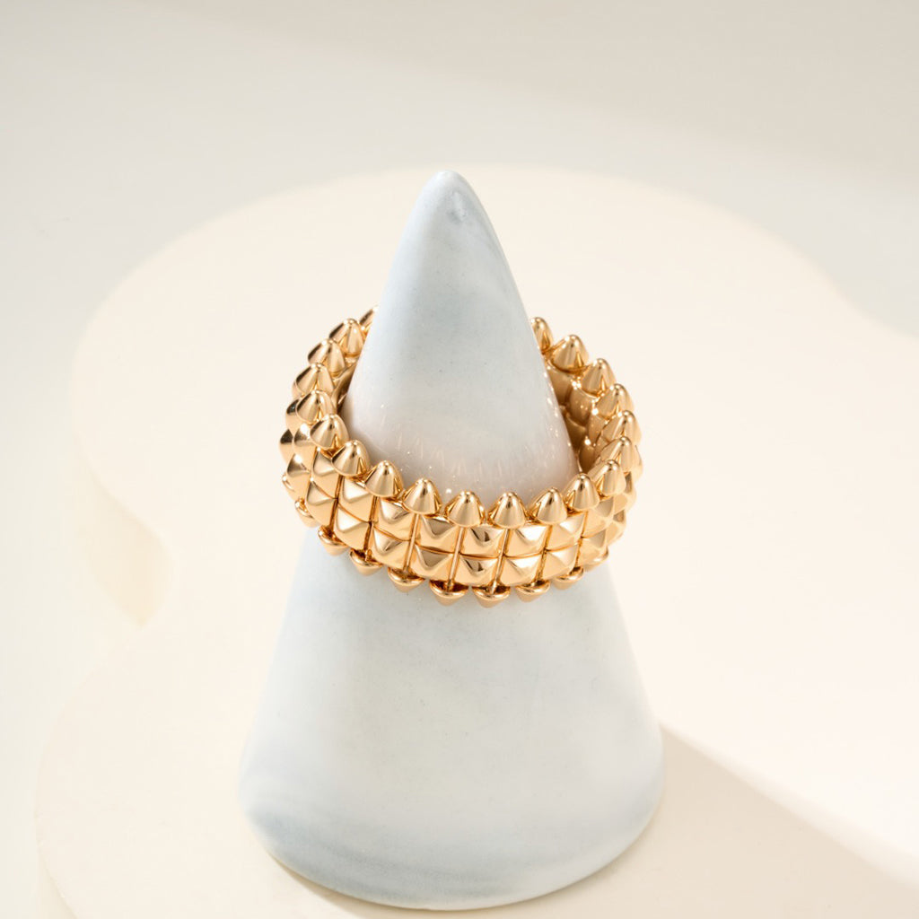 [Dawnora Jewelry]CLASH 9.2MM DOUBLE ROW RING