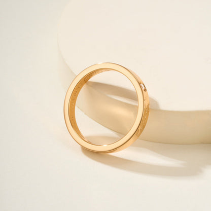[Dawnora Jewelry]LOVE RING 4MM 1 DIAMOND