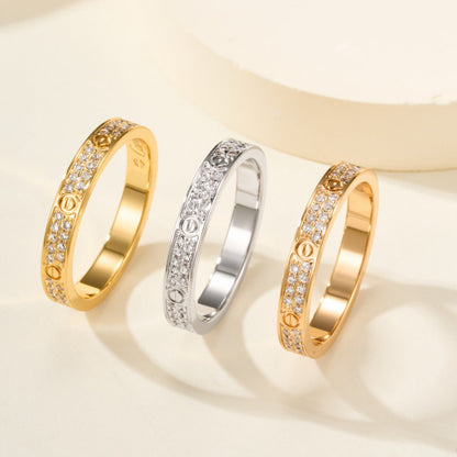 [Dawnora Jewelry]LOVE RING 2.65MM DIAMOND