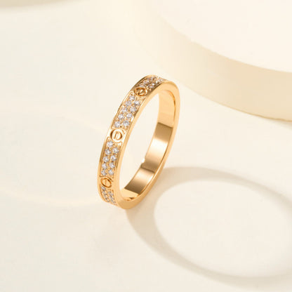 [Dawnora Jewelry]LOVE RING 2.65MM DIAMOND
