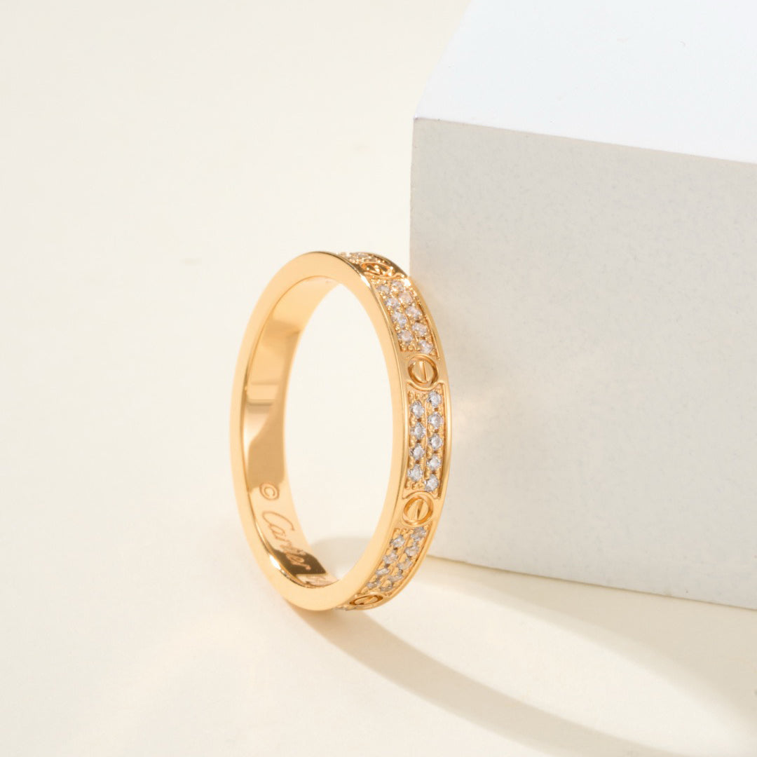 [Dawnora Jewelry]LOVE RING 2.65MM DIAMOND