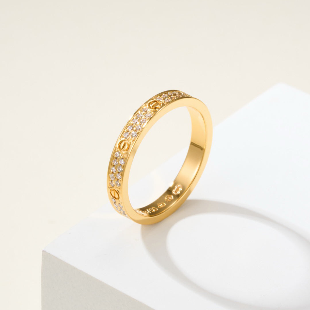 [Dawnora Jewelry]LOVE RING 2.65MM DIAMOND