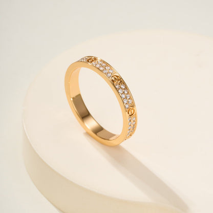 [Dawnora Jewelry]LOVE RING 2.65MM DIAMOND