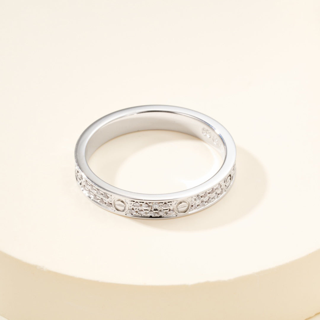 [Dawnora Jewelry]LOVE RING 2.65MM DIAMOND