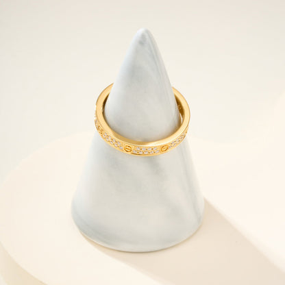 [Dawnora Jewelry]LOVE RING 2.65MM DIAMOND