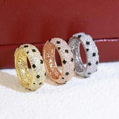 [Dawnora Jewelry]PANTHERE SPOTTED FULL DIAMOND RING