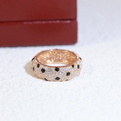 [Dawnora Jewelry]PANTHERE SPOTTED FULL DIAMOND RING