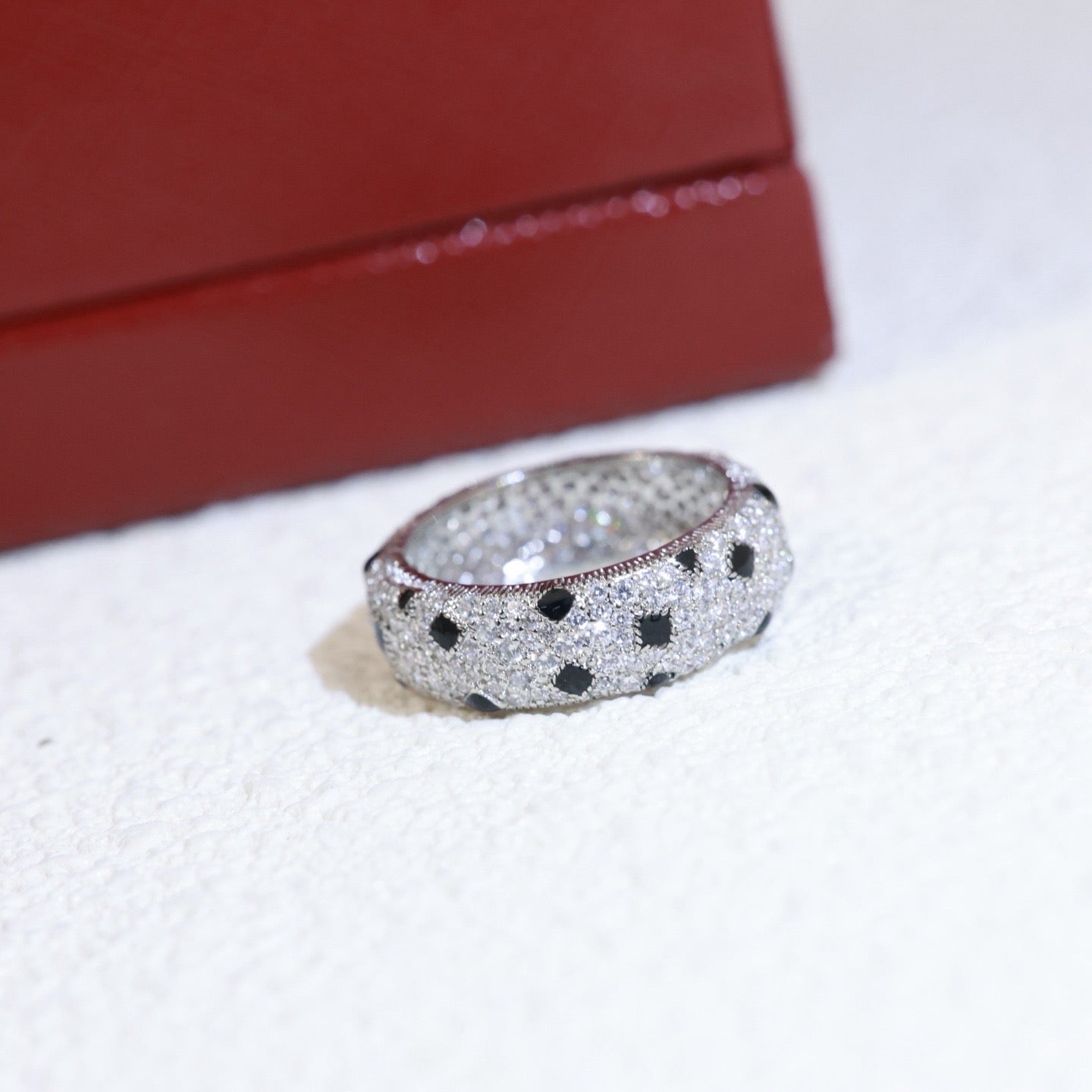 [Dawnora Jewelry]PANTHERE SPOTTED FULL DIAMOND RING