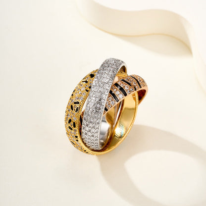 [Dawnora Jewelry]TRINITY  RING LEOPARD PRINT