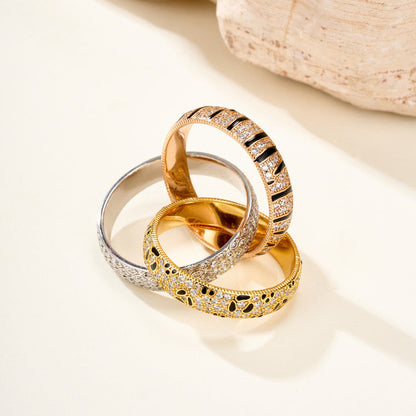 [Dawnora Jewelry]TRINITY  RING LEOPARD PRINT