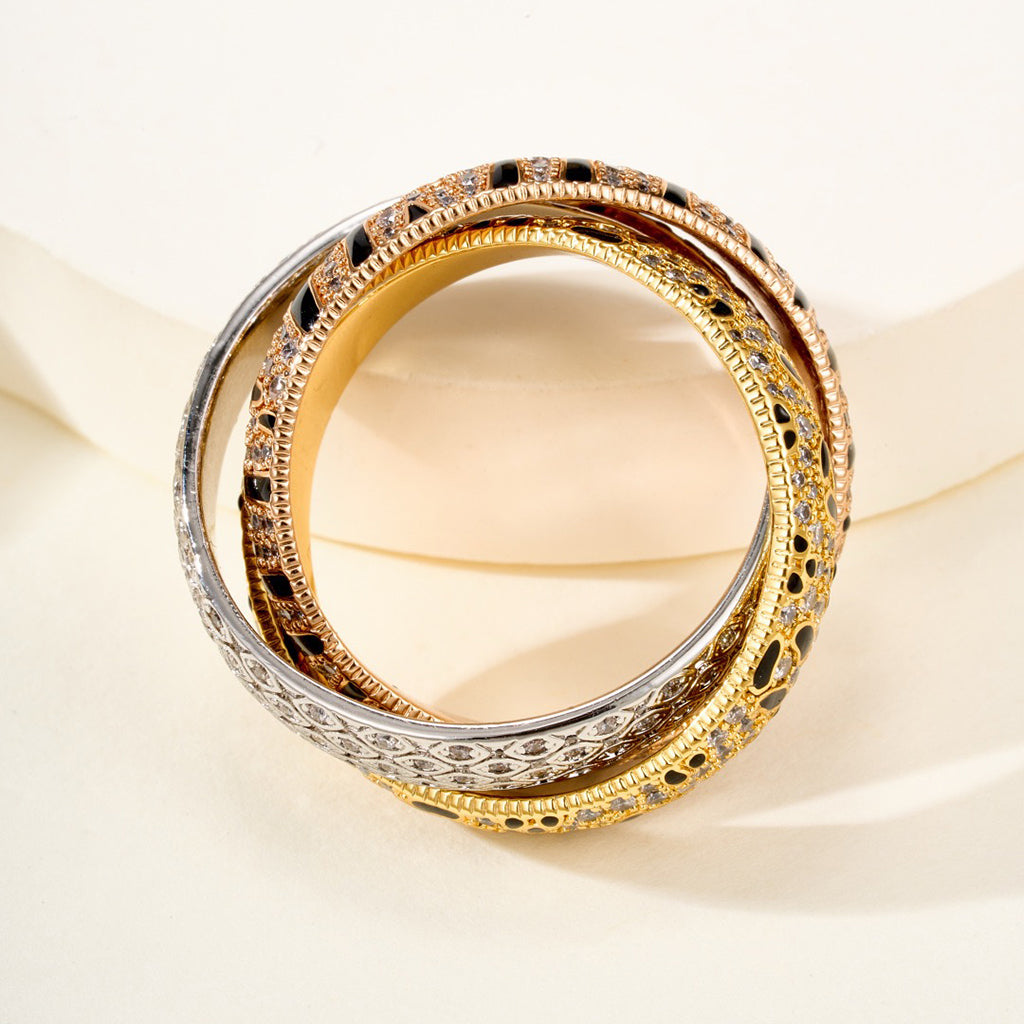 [Dawnora Jewelry]TRINITY  RING LEOPARD PRINT