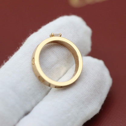 [Dawnora Jewelry]LOVE RING 3.6MM 1 BIG DIAMOND