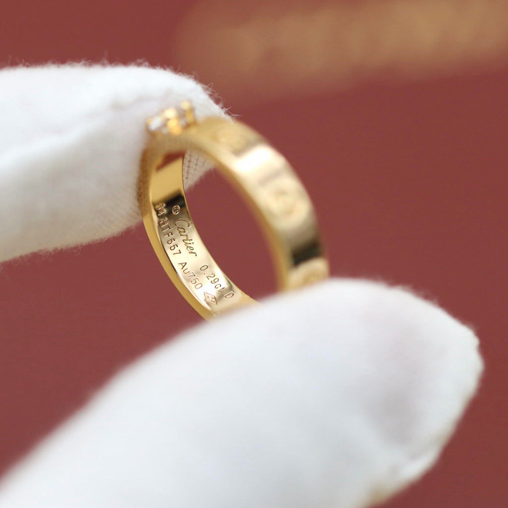 [Dawnora Jewelry]LOVE RING 3.6MM 1 BIG DIAMOND