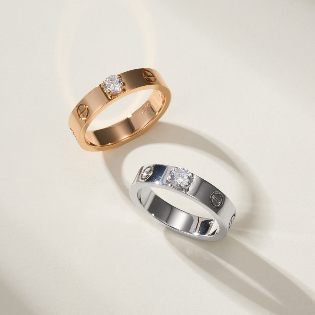 [Dawnora Jewelry]LOVE RING 3.6MM 1 BIG DIAMOND
