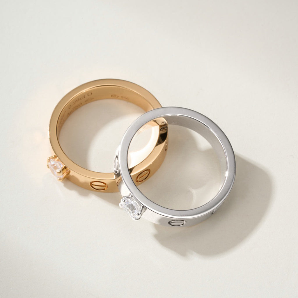 [Dawnora Jewelry]LOVE RING 3.6MM 1 BIG DIAMOND
