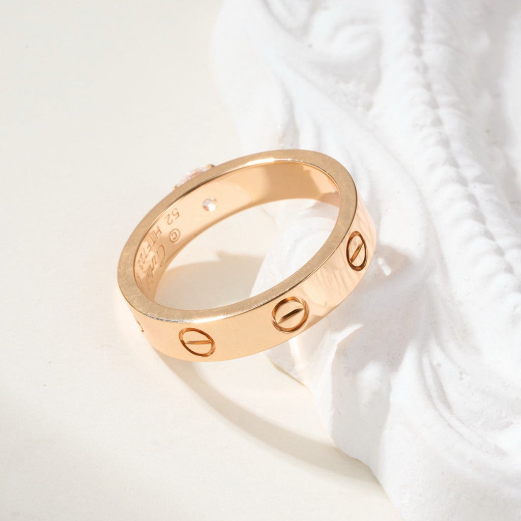 [Dawnora Jewelry]LOVE RING 3.6MM 1 BIG DIAMOND