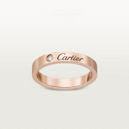 [Dawnora Jewelry]LOVE RING 4MM 1 DIAMOND