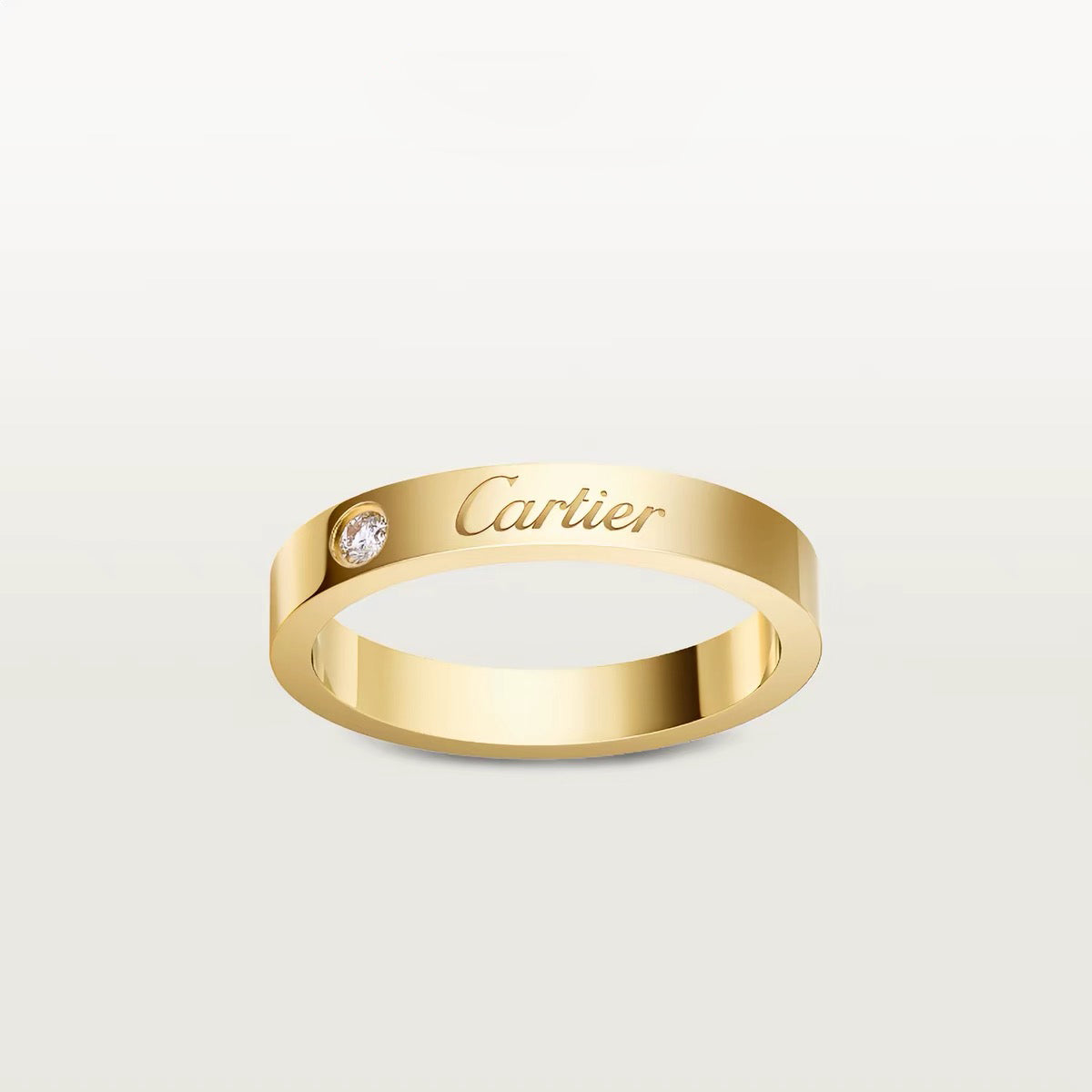 [Dawnora Jewelry]LOVE RING 4MM 1 DIAMOND