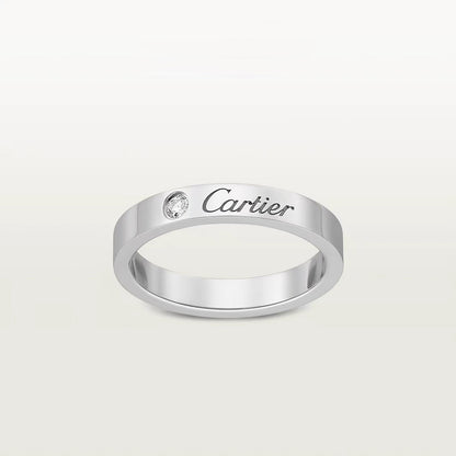 [Dawnora Jewelry]LOVE RING 4MM 1 DIAMOND