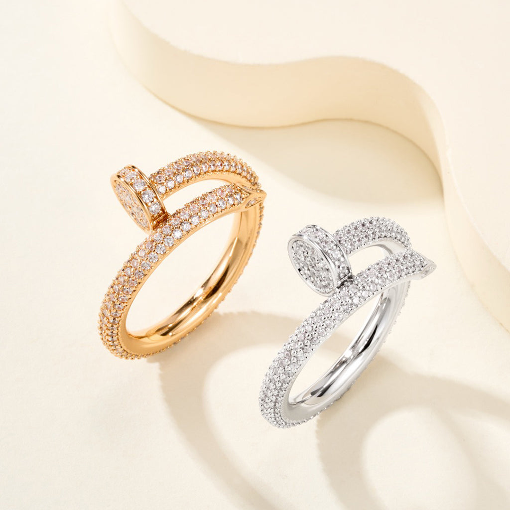 [Dawnora Jewelry]JUSTE RING 2.6MM FULL DIAMOND