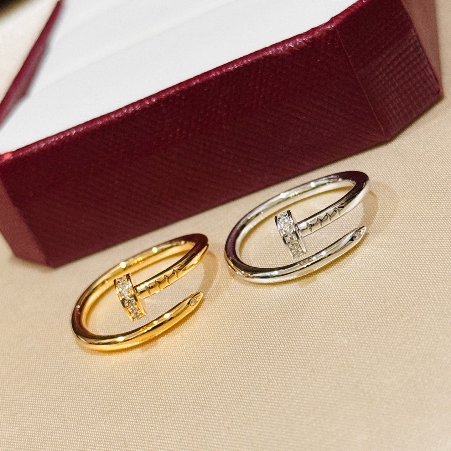 [Dawnora Jewelry]JUSTE 1.8MM HALF DIAMOND RING