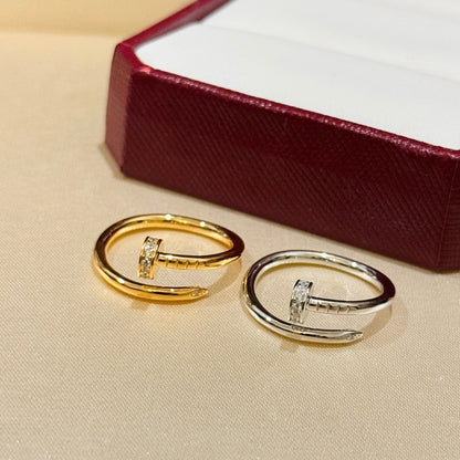 [Dawnora Jewelry]JUSTE 1.8MM HALF DIAMOND RING