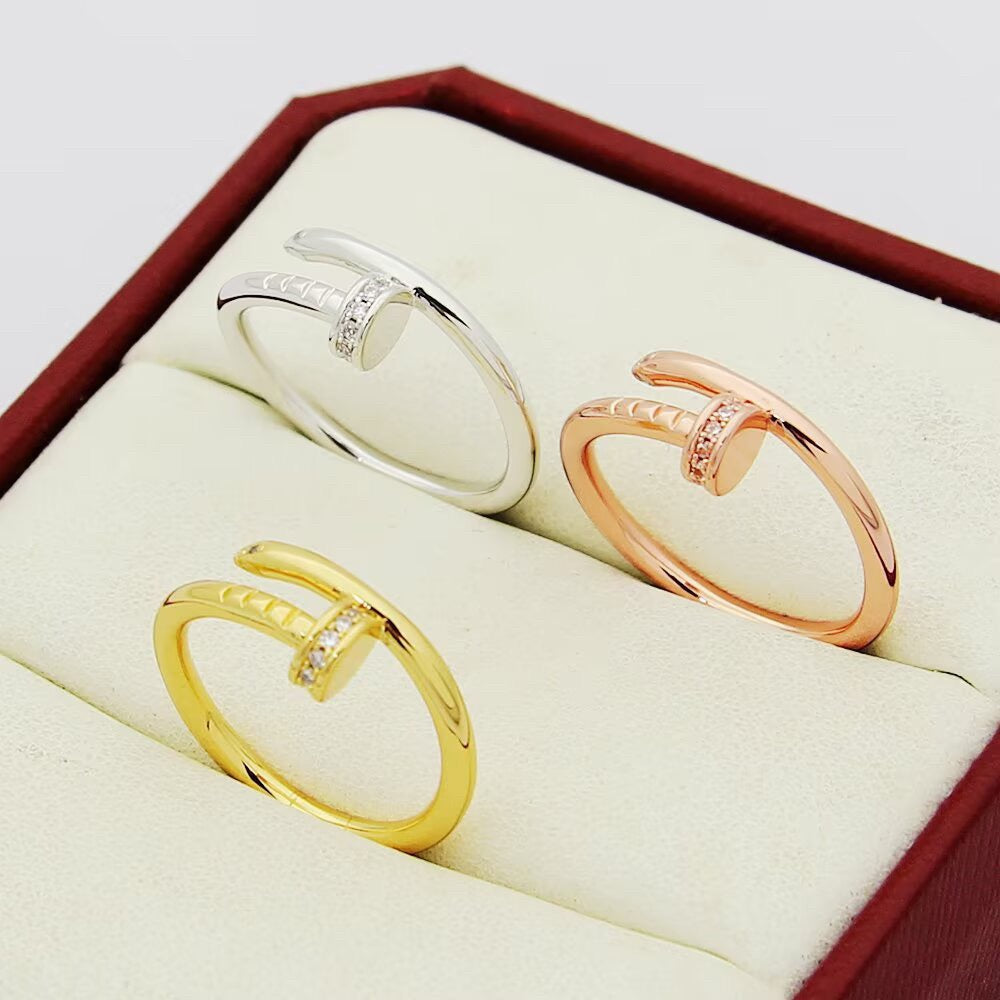[Dawnora Jewelry]JUSTE 1.8MM HALF DIAMOND RING