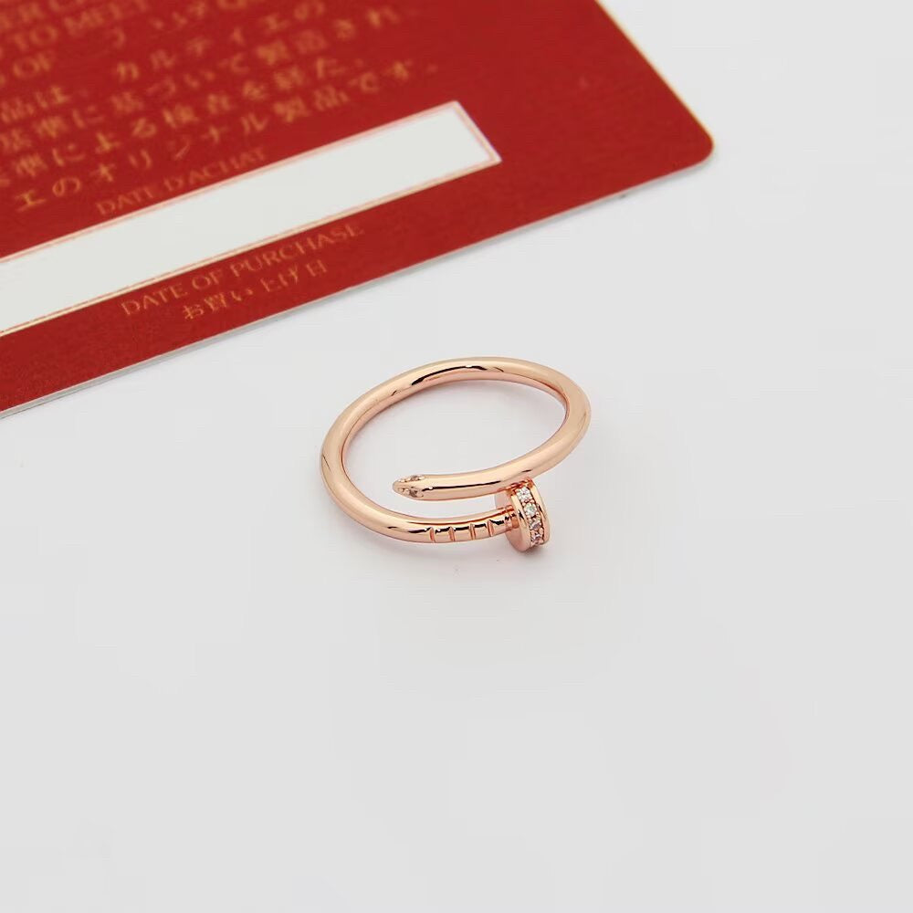 [Dawnora Jewelry]JUSTE 1.8MM HALF DIAMOND RING