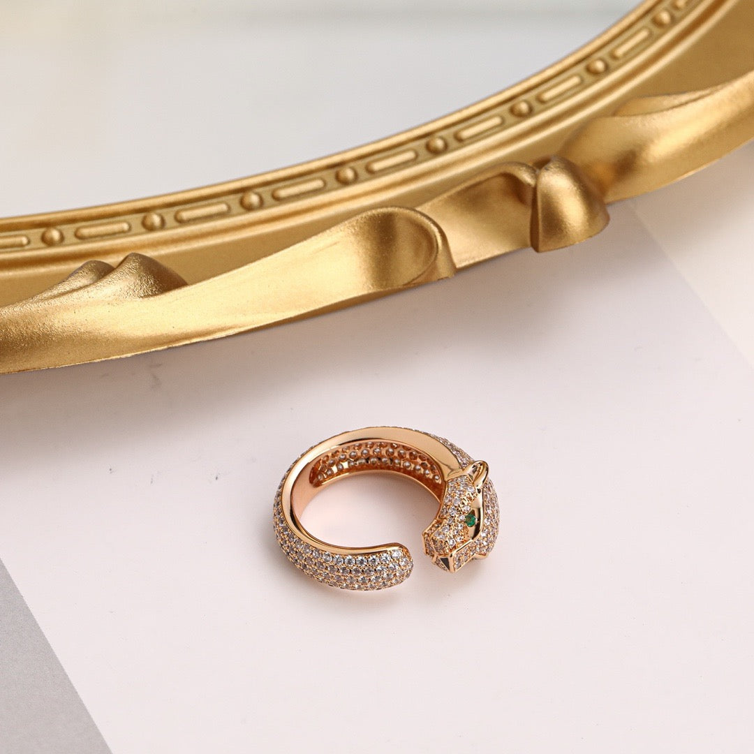 [Dawnora Jewelry]PANTHERE FULL DIAMOND SMALL RING