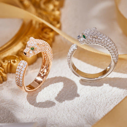 [Dawnora Jewelry]PANTHERE FULL DIAMOND SMALL RING