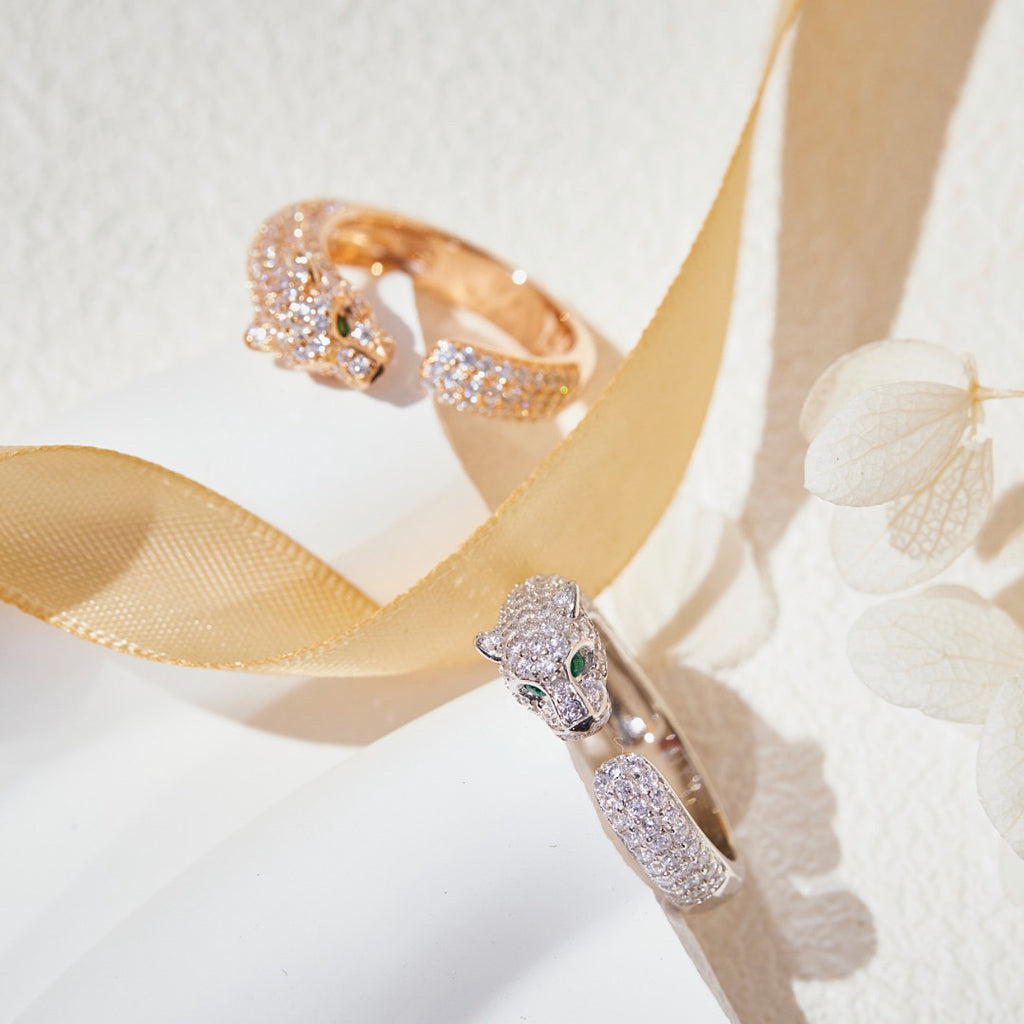 [Dawnora Jewelry]PANTHERE FULL DIAMOND SMALL RING