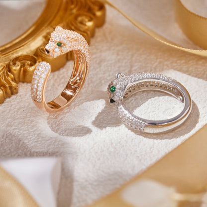 [Dawnora Jewelry]PANTHERE FULL DIAMOND SMALL RING
