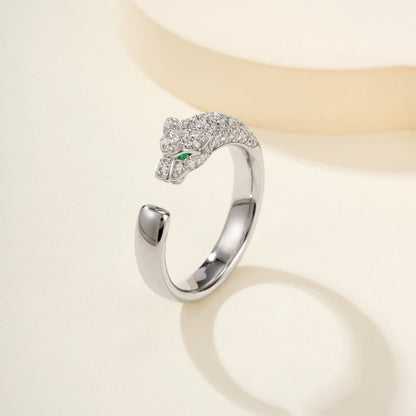 [Dawnora Jewelry]PANTHERE HALF DIAMOND SMALL RING