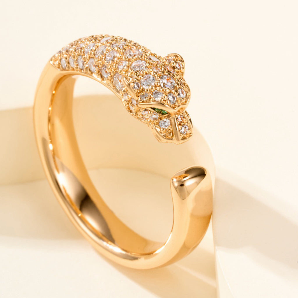 [Dawnora Jewelry]PANTHERE HALF DIAMOND SMALL RING