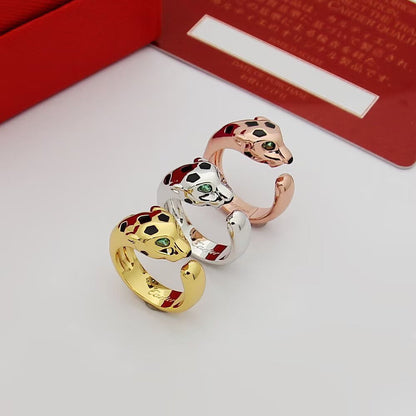 [Dawnora Jewelry]PANTHERE SPOTTED MEDIUM RING